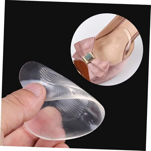Ipetboom 2 Pairs Thicken Half Pads Transparent Non Slip Forefoot Cushions for High Heeled Shoes Comfortable Insoles for Women for Preventing Slippage and Foot in Saudi Arabia