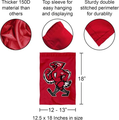 شركة College Flags & Banners Co. راية علم حديقة سانت جون ريد ستورم جوني ماسكوت in Saudi Arabia