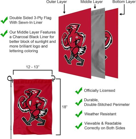شركة College Flags & Banners Co. راية علم حديقة سانت جون ريد ستورم جوني ماسكوت in Saudi Arabia