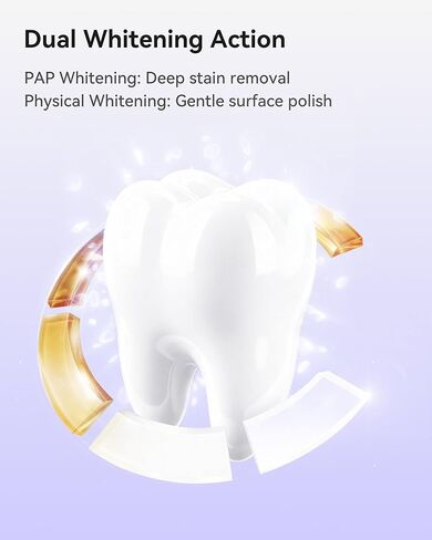 Pap Teeth Whitening Toothpaste, Hydroxyapatite Enamel Repair for Sensitive Teeth & Gums, Fluoride-Free, 28 Days Brightening, Flower Mint, 2.6oz (Pack of 4) in Saudi Arabia