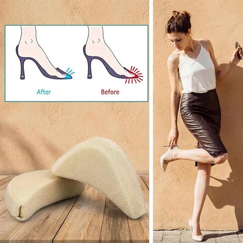 6 Pairs Soft Sponge Breathable Toe Filler Inserts Adjustable Shoe Filler Unisex Shoe Too Big Inserts Reusable Big Toe Plug Foot Brace Shoes Pad Fit Foam Cushion for High Heel Casual Sports Boot Women in Saudi Arabia
