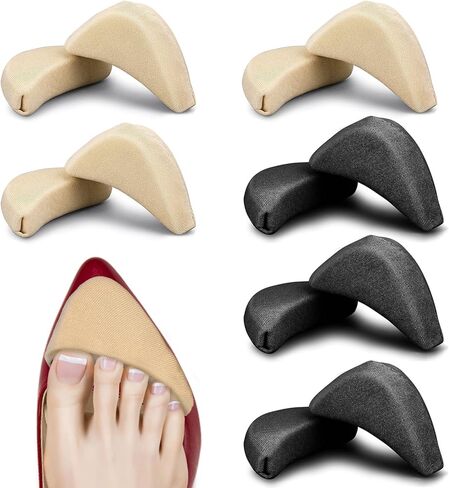 6 Pairs Soft Sponge Breathable Toe Filler Inserts Adjustable Shoe Filler Unisex Shoe Too Big Inserts Reusable Big Toe Plug Foot Brace Shoes Pad Fit Foam Cushion for High Heel Casual Sports Boot Women in Saudi Arabia