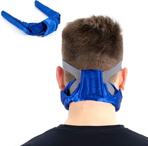 أغطية أشرطة CPAP للرقبة، وسادة أغطية رأس ناعمة من الساتان لأقنعة BiPap - وسائد قابلة للتنفس وقابلة للغسل في الغسالة لمنع العلامات الحمراء وعدم الراحة للجنسين in Kuwait