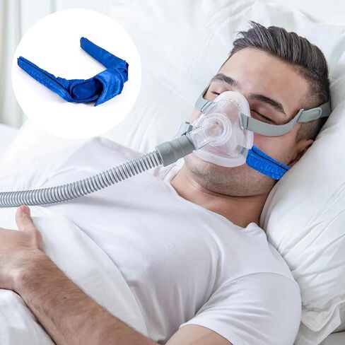 أغطية أشرطة CPAP للرقبة، وسادة أغطية رأس ناعمة من الساتان لأقنعة BiPap - وسائد قابلة للتنفس وقابلة للغسل في الغسالة لمنع العلامات الحمراء وعدم الراحة للجنسين in Kuwait