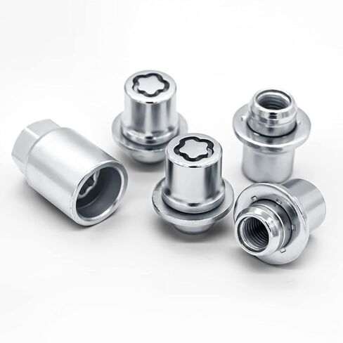 00276-00900 مجموعة صواميل قفل العجلة من الكروم M12 × 1.5، متوافقة مع 2001-2025 تويوتا أفالون C-HR كامري سيليكا كورولا هايلاندر بريوس RAV4 سيينا سولارا تاكوما فينزا ياريس استبدال 00276-00900 in Kuwait