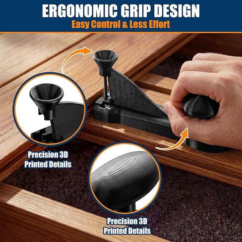 Hohean Deck Hidden Fastener Installation Tool Kit Compatible with Trex Decking, Includes 100 Hidden Deck Fasteners, 100 Stainless Steel Screws & Drill Bit, Composite Decking Installation Tool Set in Saudi Arabia