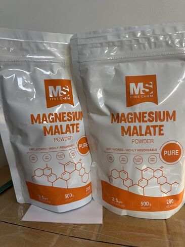 Magnesium Malate Powder – High Bioavailability Magnesium Supplement, Unflavored & Gluten Free, Supports Energy & Muscle Function, 500 g (1.1 lb) in Saudi Arabia