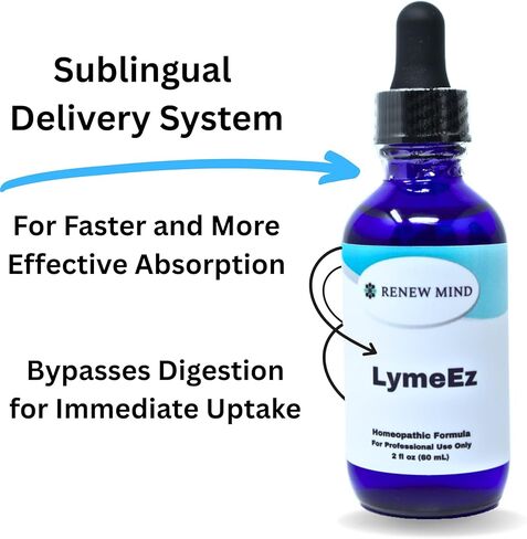 LymeEz القراد دعم المناعة | تركيبة لايم نوسود المثلية - تدعم استجابة الجسم الطبيعية للإرهاق وعدم الراحة في العضلات والمفاصل | 2 أونصة سائلة، خالية من الغلوتين، وغير معدلة وراثيًا in Saudi Arabia