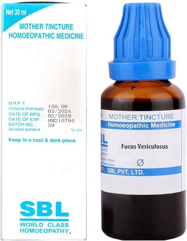 صبغة الأم Fucus Vesiculosus من SBL (Q) 30 مل - تُباع بواسطة Sagar Homeo Stores and Clinic in Saudi Arabia