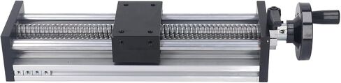 Linear Stage Actuator, M5 Mounting Hole High Precision 200mm Stroke Linear Rail Guide Slide Stage for Lathe with Hand Wheel in Kuwait