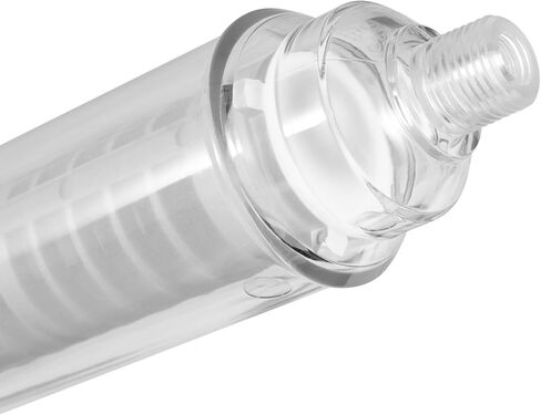 100 شبكة فاصل رمل/نظام تصفية مياه الرواسب، مدخل/مخرج منزلق PVC مقاس 1.5 بوصة، 50 جالونًا في الدقيقة، بديل لفلتر Rusco Vu-Flow Spin-Down in Saudi Arabia