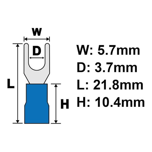 PAPUGA 25 قطعة 16-14 AWG #6 / M3.5 موصل تجعيد شوكة معزول ضيق، PVC، 600V 27A، موصل تيار عالي للمحطة الصناعية UL cUL، لوحات التحكم in Saudi Arabia