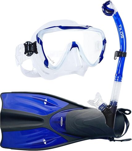 Tilos Morphi Mask with Orion Dry Snorkel and Getaway OH Fins Package in Saudi Arabia