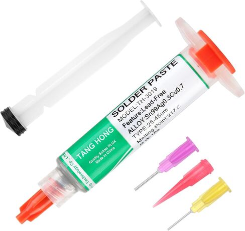 TH-3019 Solder Paste, Sn99/Ag0.3/Cu0.7 High Temperature Solder Paste, 217℃ Melting Point, No Clean Lead Free Soldering Paste, Solder Paste for Electronics (5MLx4Pack) in Saudi Arabia