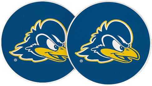 Desert Cactus University of Delaware Car Accessories UD Fightin’ Blue Hens Absorbent Sandstone Cup Coasters Licensed Product Set of 2 (Design A) in Saudi Arabia