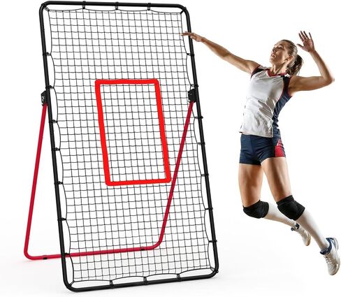 Volleyball Rebounder Net 7x4 ft, Portable Bounce Back Net with 5 Adjustable Angles for Backyard, Indoor & Outdoor Practice, Sturdy Multi-Sport Return Trainer for Volleyball, Baseball, Softball in Saudi Arabia