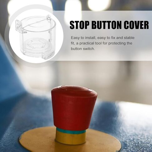 1Pc Start Stop Switch Cover Emergency Button Protector Lockout Cover for Home Garage and Circuit Uses in Saudi Arabia