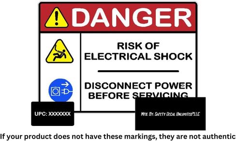 Conduit Line Voltage Electrical Marker 8Pk Orange Black Safety Decal Unlimited Single Three Phase 110 115 120 208 220 240 480 Volt Fuse Box Label Sticker (480 Volts) in Saudi Arabia