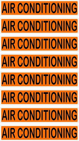Conduit Line Voltage Electrical Marker 8Pk Orange Black Safety Decal Unlimited Single Three Phase 110 115 120 208 220 240 480 Volt Fuse Box Label Sticker (480 Volts) in Saudi Arabia