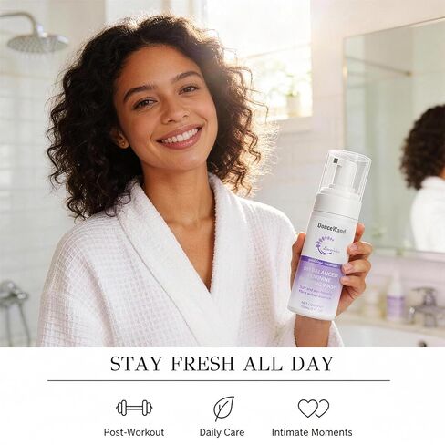 Feminine Foam Wash - pH Balanced Intimate Cleanser with Prebiotic Agave, Peony & Aloe. Soothing Odor Control & Daily Freshness for Sensitive Skin. Lavender Scent, 5 fl oz in Saudi Arabia
