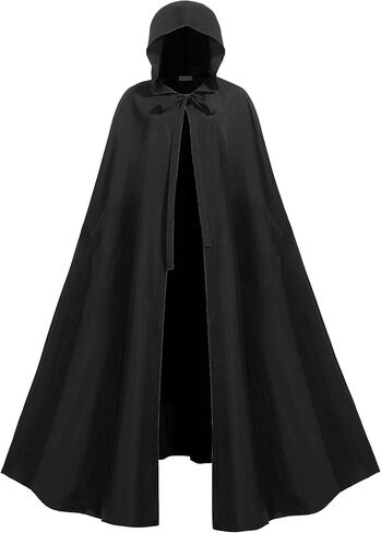 Women Renaissance Cloak with Arm Holes,Medieval Cloak with Hood,Adult Hobbit Cape Halloween in Saudi Arabia