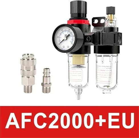 AFC2000 G1/4 ضاغط فلتر الهواء فاصل الزيت والماء يقلل من صمام الضغط يستخدم لـ AFR2000 + AL2000(AFC w (PC12-02x2)، 20 مجموعة) in Kuwait