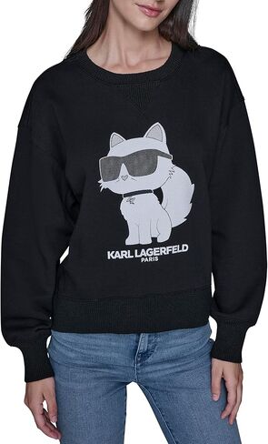 KARL LAGERFELD Women's Choupette Cat Fleece Sweatshirt in Saudi Arabia