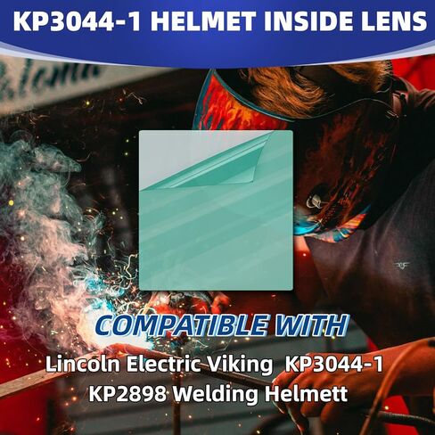 KP3044-1 خوذة لحام داخل عدسة لينكولن الكهربائية فايكنغ غطاء غطاء لحام عدسات شفافة 750S 850S 3350 KP3044-1 KP2898-1 3½ "x3¾" (10 قطع) in Kuwait