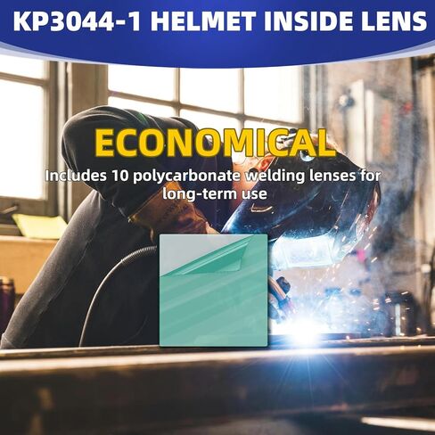 KP3044-1 خوذة لحام داخل عدسة لينكولن الكهربائية فايكنغ غطاء غطاء لحام عدسات شفافة 750S 850S 3350 KP3044-1 KP2898-1 3½ "x3¾" (10 قطع) in Kuwait