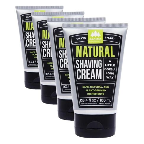 Pacific Shaving Company Caffeinated Shaving Cream - Helps Reduce Appearance of Redness, With Safe, Natural, and Plant-Derived Ingredients Soothes Skin, Paraben-Free, Made in USA, 7 oz (Pack of 3) in Saudi Arabia