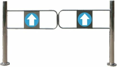 بوابة متأرجحة أوتوماتيكية للمشاة - جهاز دخول/خروج مزود بنابض للمستودعات، تحكم آمن في الوصول إلى الحاجز، تصميم عالي التحمل، سهل التركيب in Saudi Arabia