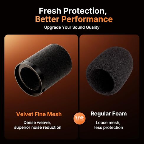 MAONO Foam Windscreen for PD200W/PD200X Microphone – Velvet Fine Mesh Pop Filter, Superior Noise Reduction, Windproof Cover for Podcasting, Gaming, Streaming & Recording in Saudi Arabia