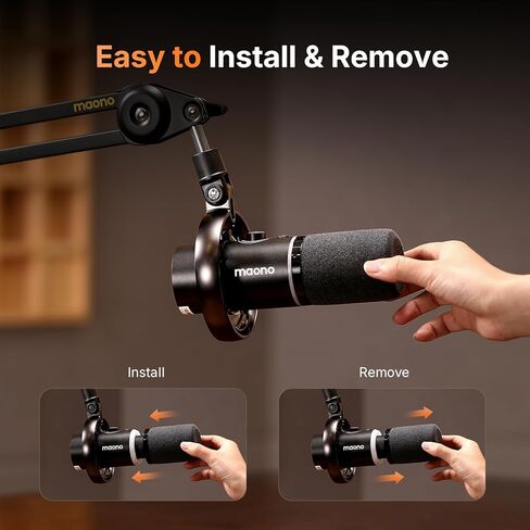 MAONO Foam Windscreen for PD200W/PD200X Microphone – Velvet Fine Mesh Pop Filter, Superior Noise Reduction, Windproof Cover for Podcasting, Gaming, Streaming & Recording in Saudi Arabia