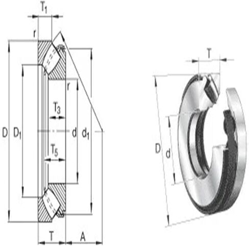 1pcs 29414 70x150x48 9039414 Spherical Roller Thrust Bearings Axial Straight Bore in Saudi Arabia