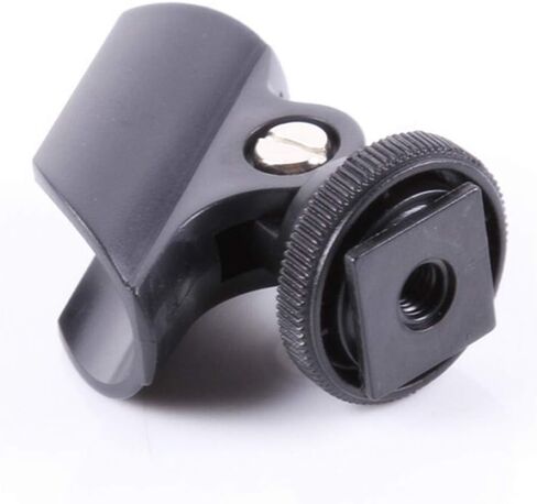 1 PC Microphone Clip Stand 19mm Mic Microphone Holder Clip with Hot Shoe for DSLR Camera Microphone Clip in Saudi Arabia
