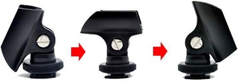 1 PC Microphone Clip Stand 19mm Mic Microphone Holder Clip with Hot Shoe for DSLR Camera Microphone Clip in Saudi Arabia