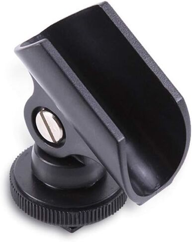 1 PC Microphone Clip Stand 19mm Mic Microphone Holder Clip with Hot Shoe for DSLR Camera Microphone Clip in Saudi Arabia