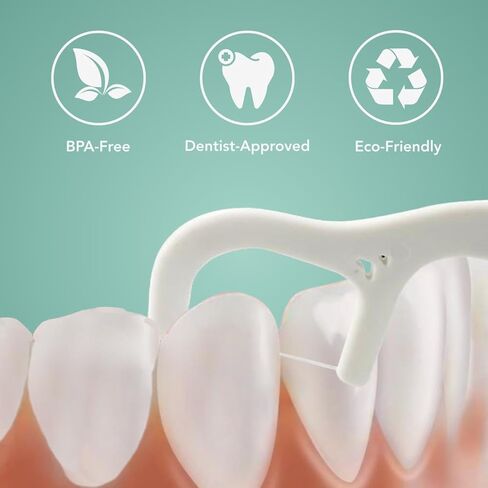 2-in-1 Floss and Soft Pick, 50 Count, Portable Dental Picks in Saudi Arabia