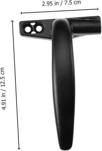 POPETPOP 2Pcs Modern Aluminum Alloy Window Pull Handle Durable Easy to Install for Windows Doors Simple Design for Practical Use Finish in Saudi Arabia