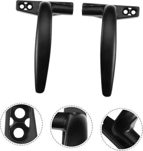 POPETPOP 2Pcs Modern Aluminum Alloy Window Pull Handle Durable Easy to Install for Windows Doors Simple Design for Practical Use Finish in Saudi Arabia