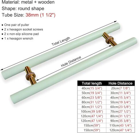 Door Pull Handle for Indoor Outdoor Entrance Door, Commercial Heavy Duty Front Door Handle, Modern Kitchen Store Entry Glass Door Konb (Color : Green, Size : 120cm(471/4 in Saudi Arabia