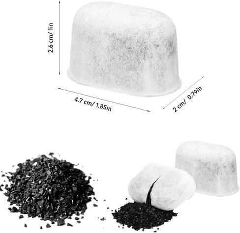 Water Filter Replacement for Delonghi 731328779 DLSC002 COM530M ECAM ETAM EPAM, Activated Charcoal Filter, 5 Pack in Saudi Arabia