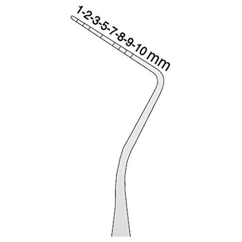 Dental Periodontal Probe Williams / 23 Explorer, Hexa Series, Color Coded, Single Ended, Stainless Steel Periodontal Examination Tool in Saudi Arabia