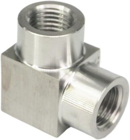 ضغط 250 بار 1/8 "NPT أنثى متساوي 304 الفولاذ المقاوم للصدأ الكوع تركيب أنابيب زيت الغاز المائي in Saudi Arabia