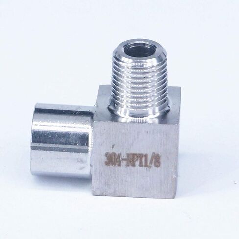 3500psi 1/8" NPT Female to Male Elbow Pipe Fitting 304 Stainless Steel Water Gas Oil 250 Bar in Saudi Arabia