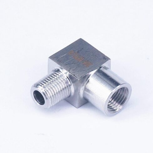 3500psi 1/8" NPT Female to Male Elbow Pipe Fitting 304 Stainless Steel Water Gas Oil 250 Bar in Saudi Arabia