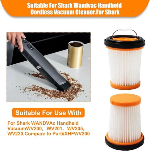 8 عبوات WV201 مكنسة كهربائية بديلة لـ Shark Wandvac ION W1 S87 مكنسة كهربائية لاسلكية محمولة WV200، WV201، WV205، WV220. قارن مع الجزء # XHFWV200 in Kuwait