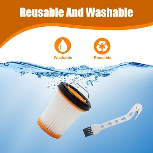 8 عبوات WV201 مكنسة كهربائية بديلة لـ Shark Wandvac ION W1 S87 مكنسة كهربائية لاسلكية محمولة WV200، WV201، WV205، WV220. قارن مع الجزء # XHFWV200 in Kuwait