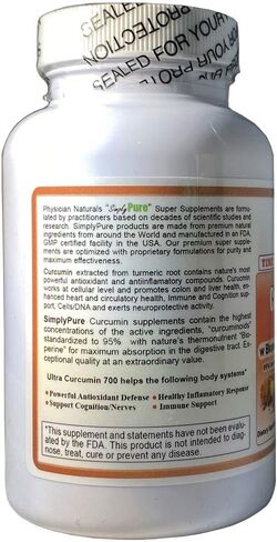 Ultra Curcumin C3 Time Release مع Bioperine وBromelain Time Release 700 ملغ، 100 قرص نباتي، أقصى امتصاص in Saudi Arabia