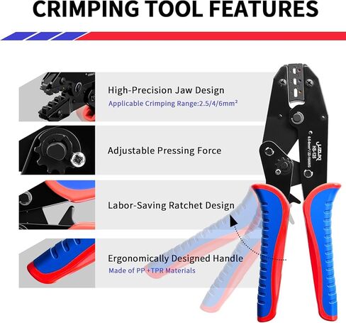 350 PCS Heat Shrink Soldering Butt Connector with Crimper Kit-AWG 22-10 Ratchet Crimper Tinned Copper Insulated Electrical Connectors Set for Automotive,Decoration Wiring,Marine Wire Joint in Saudi Arabia
